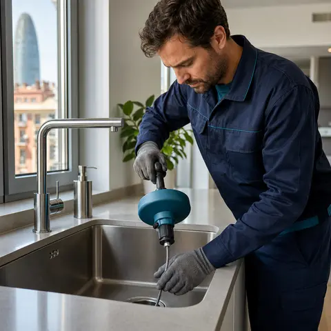 Desatasco de lavabo o fregadero en Castellvi de la Marca